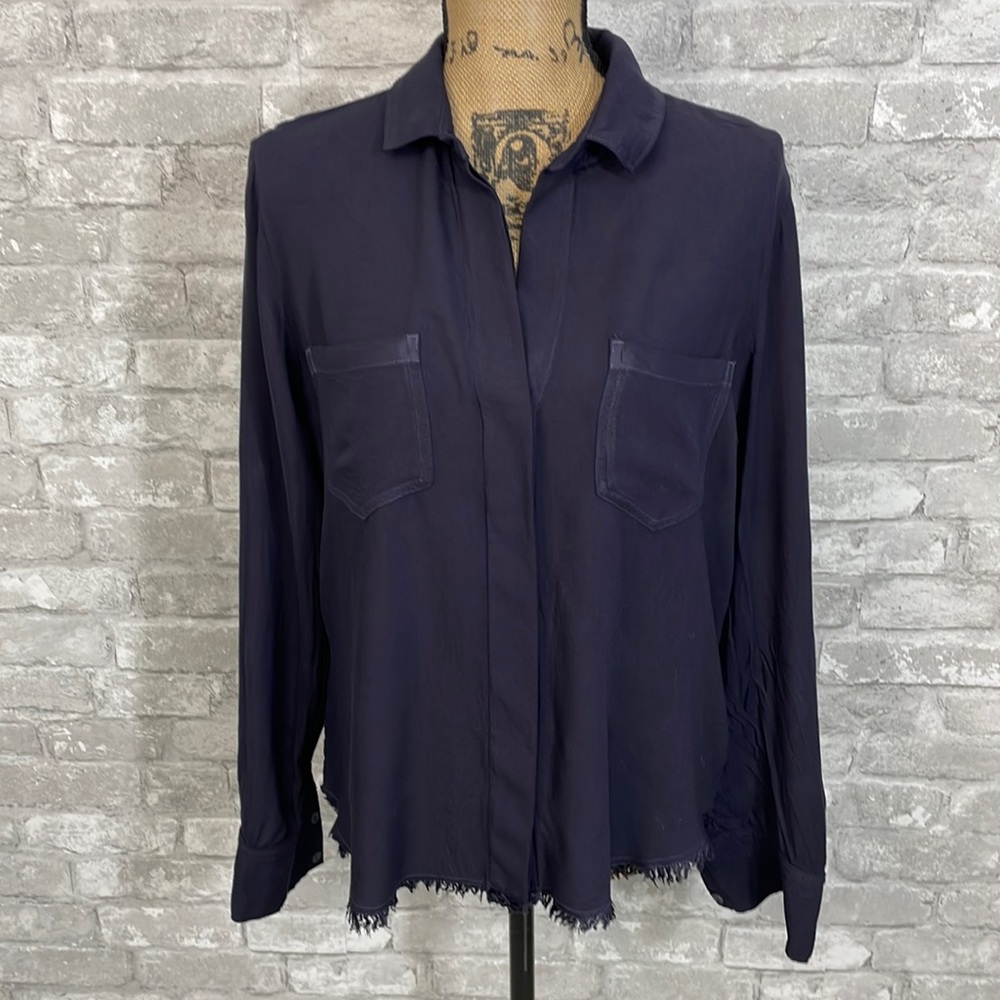 Cloth & Stone Navy Button Down Shirt